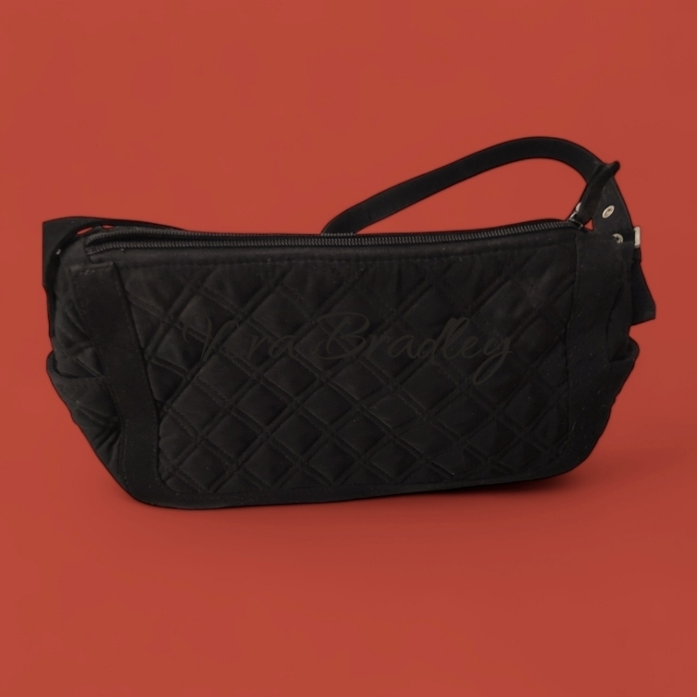 Vera Bradley Black Quilted 11" Bag - Picture 5 of 5